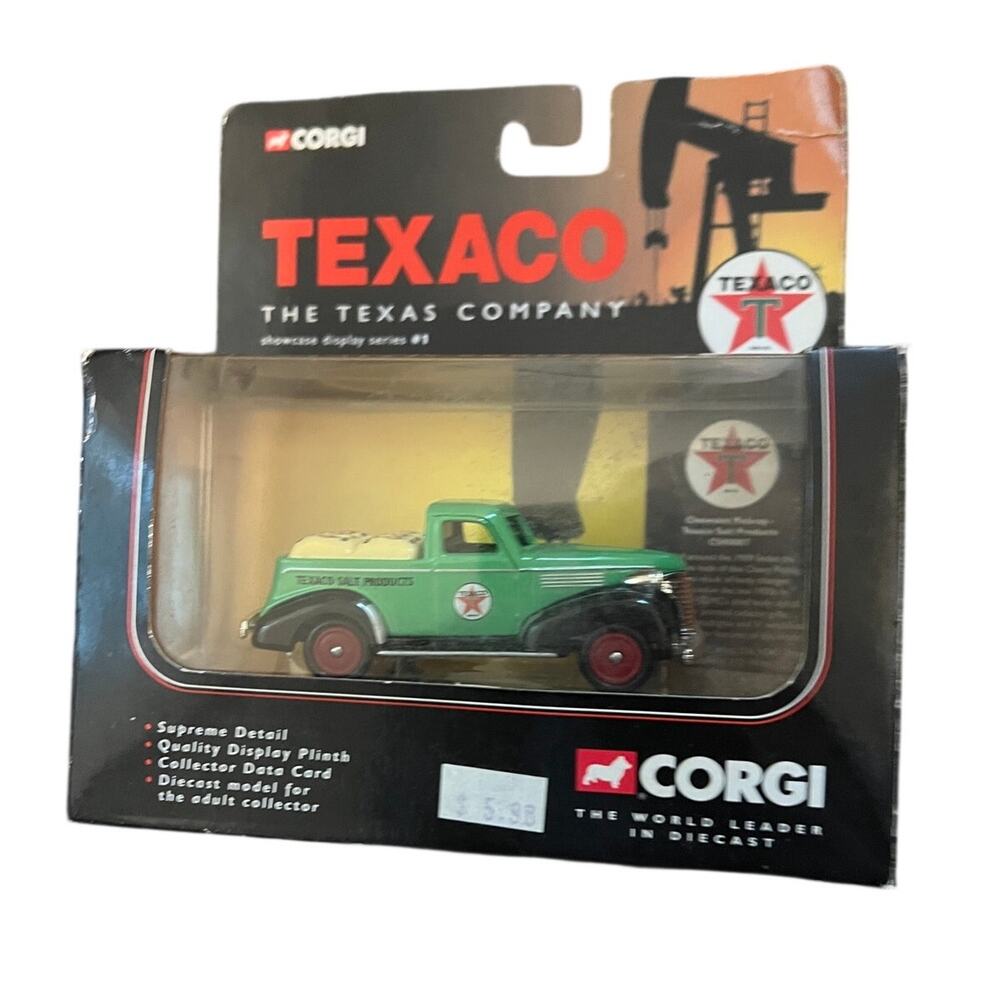 Corgi Texaco Diecast Chevy Pickup Truck Green New
